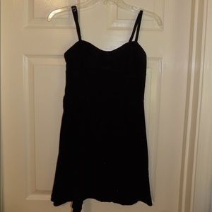 Aeropostale Black Spaghetti Strap Skater Dress